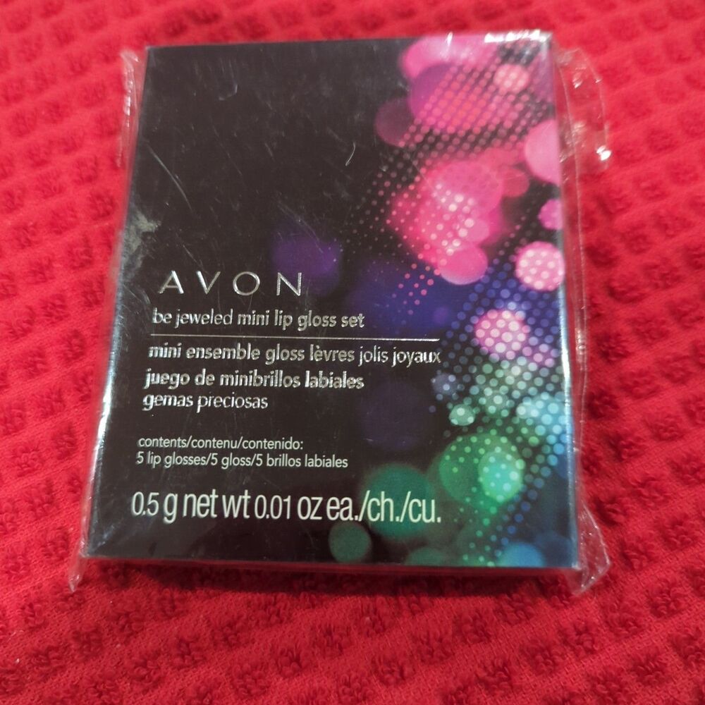 AVON Be Jeweled Mini Lip Gloss Set (5 Piece Dazzle Lip Glosses) RARE - NEW!!!
